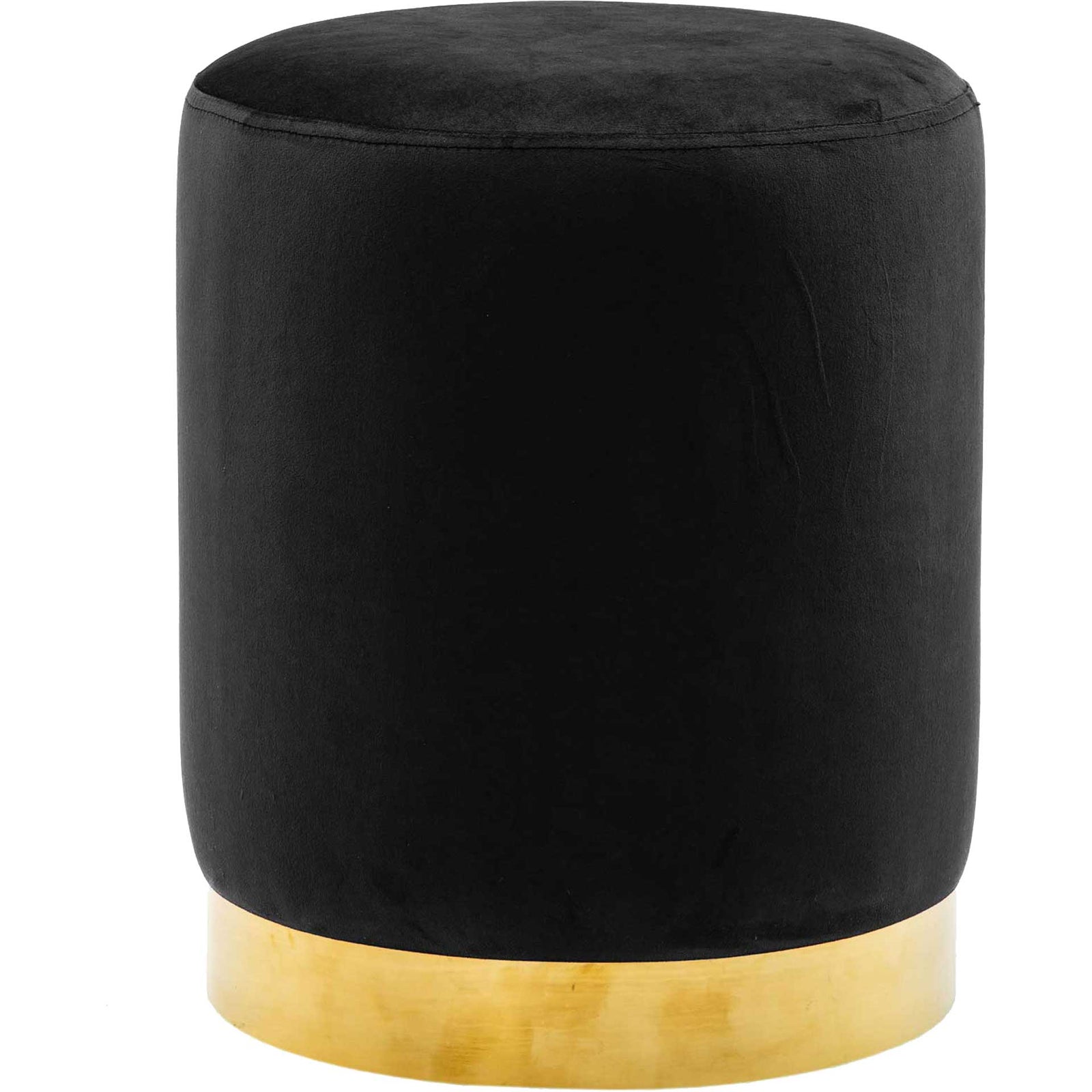 Proclaim Velvet Ottoman Black
