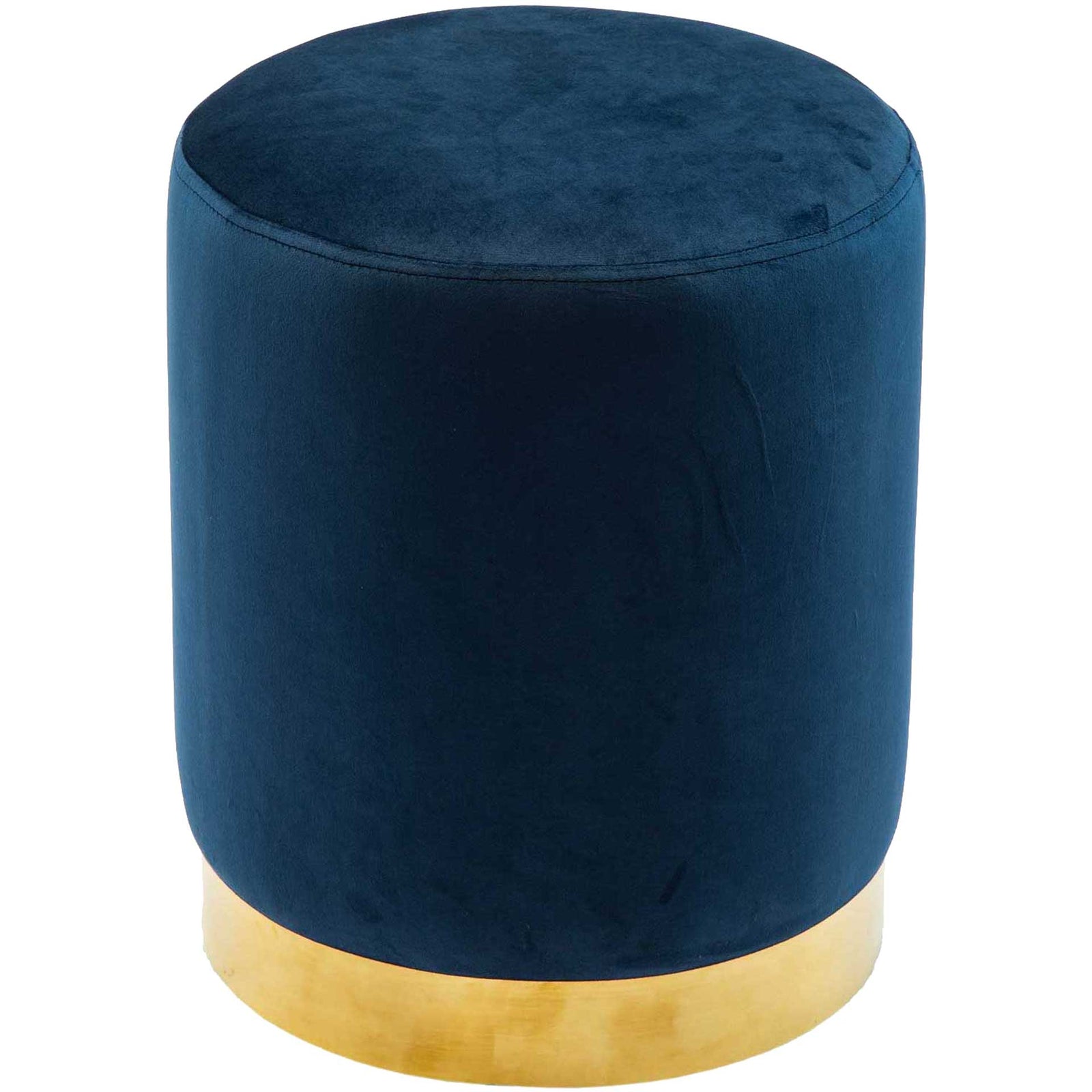 Proclaim Velvet Ottoman Navy