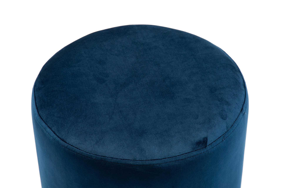 Proclaim Velvet Ottoman Navy