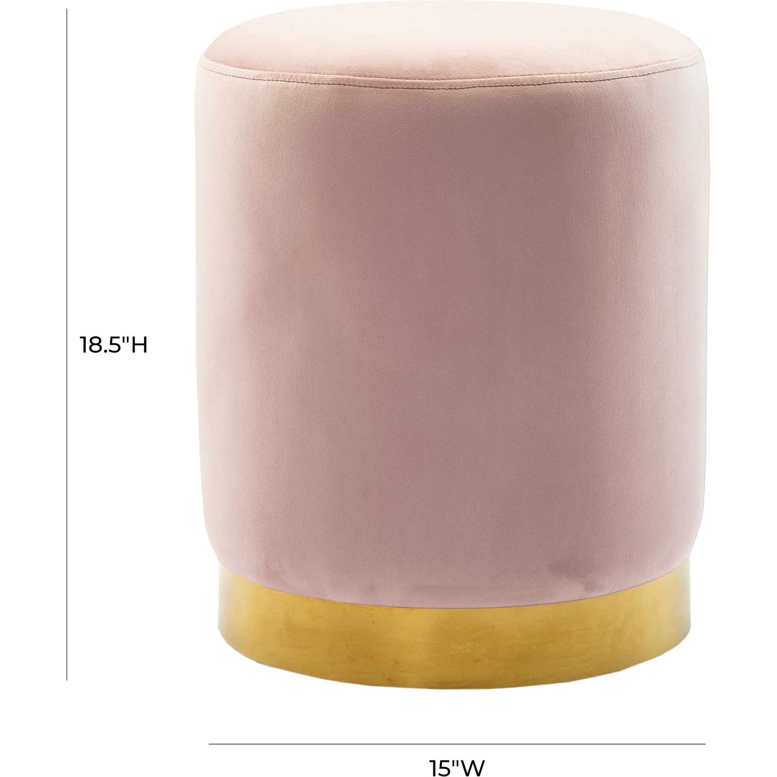 Proclaim Velvet Ottoman Blush