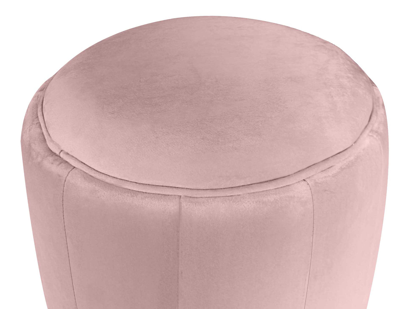 Ivy Velvet Ottoman Blush
