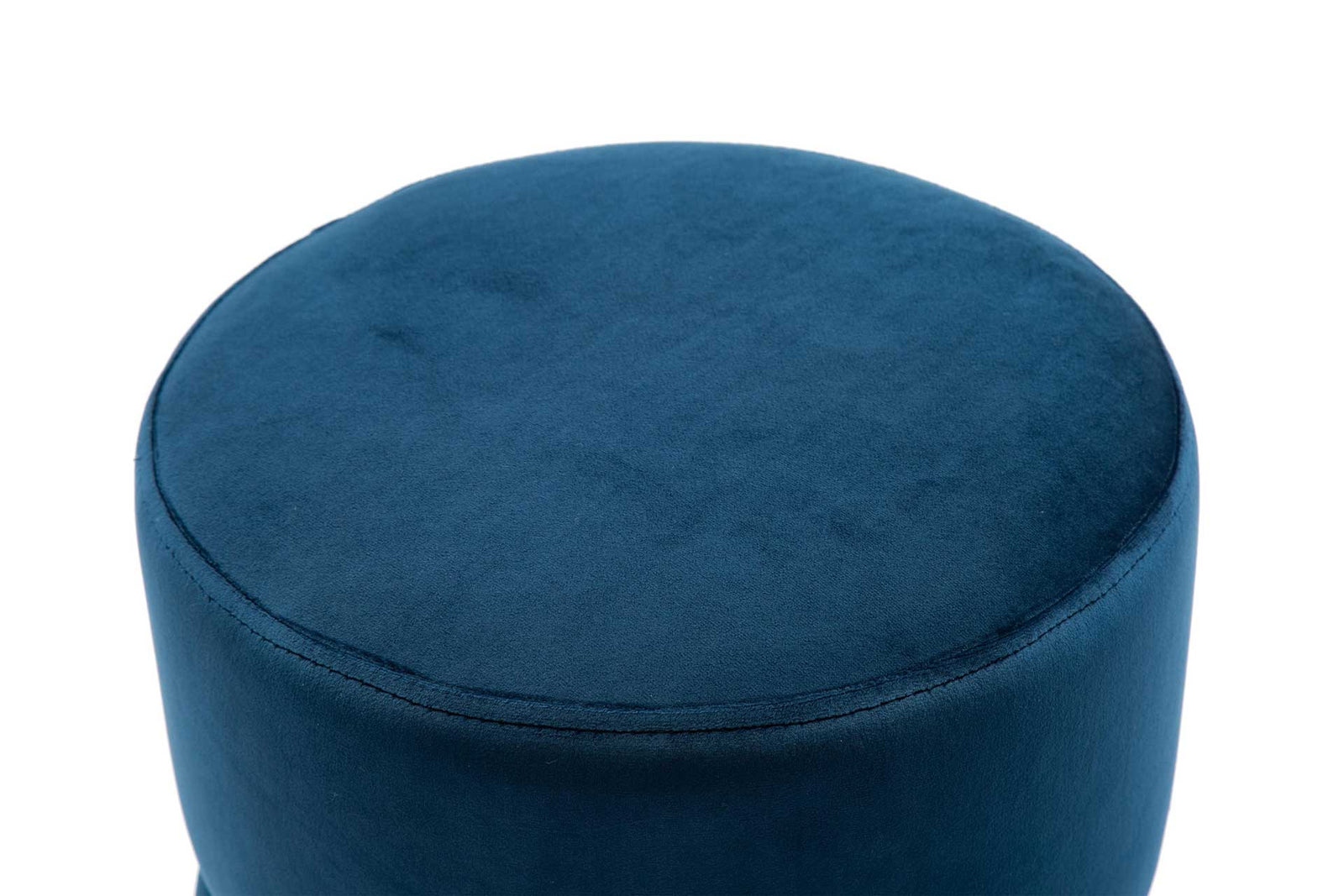 Yahia Velvet Ottoman Navy