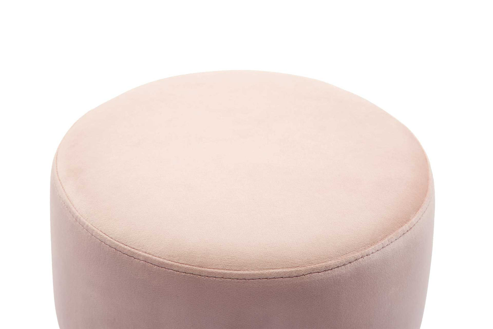Yahia Velvet Ottoman Blush