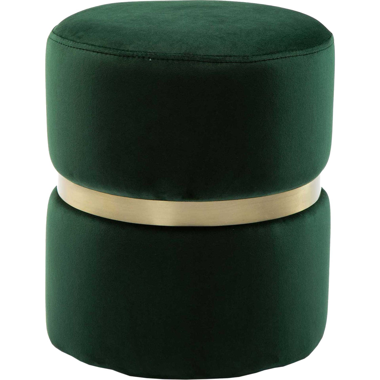 Yahia Velvet Ottoman Forest Green