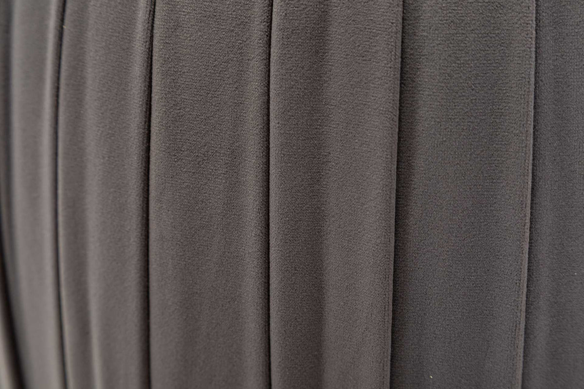 Sonny Velvet Ottoman Gray