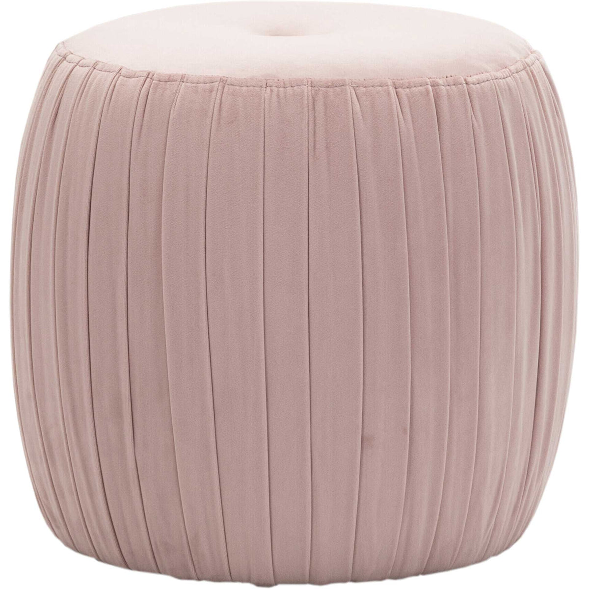 Sonny Velvet Ottoman Blush