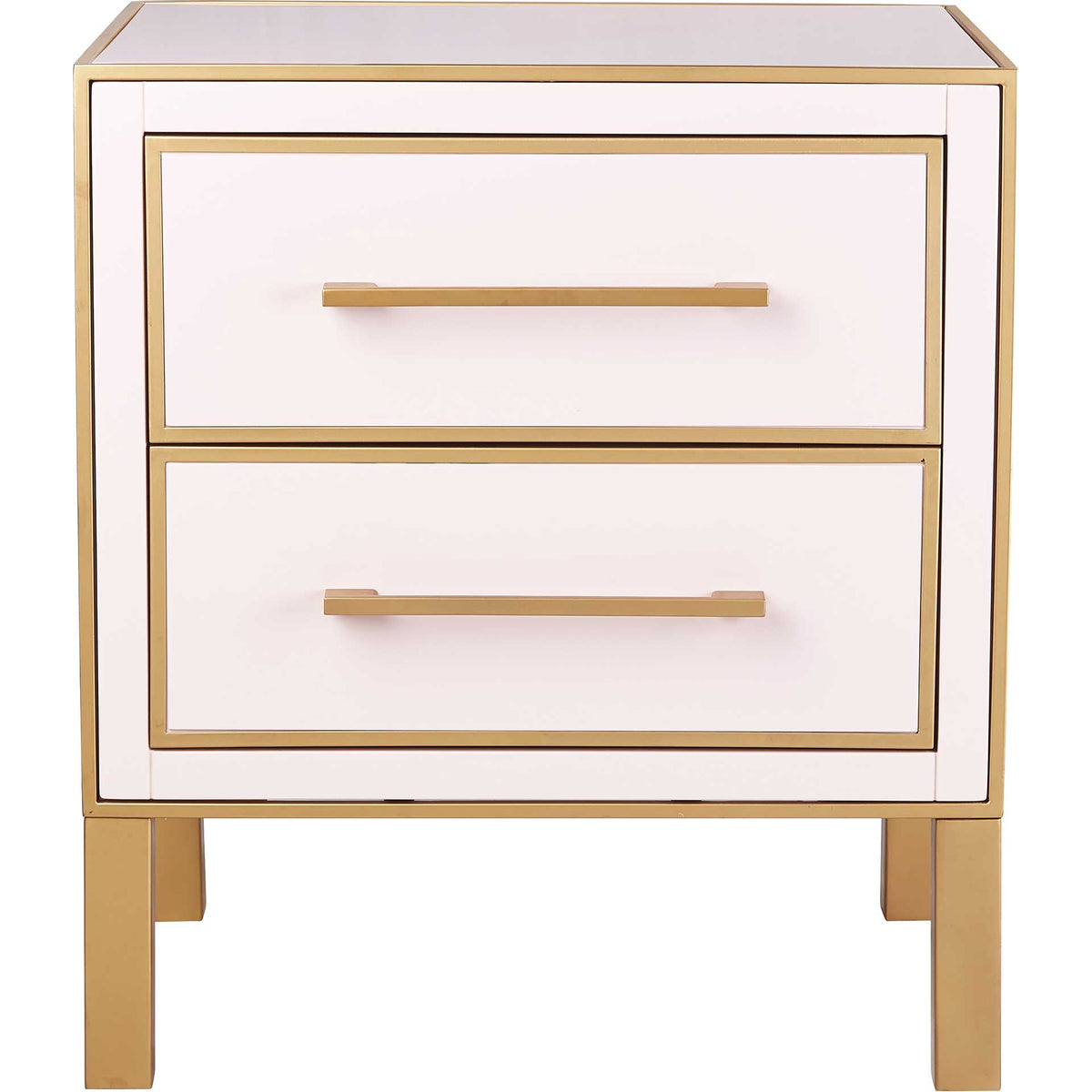 Emirah Lacquer Side Table Pink