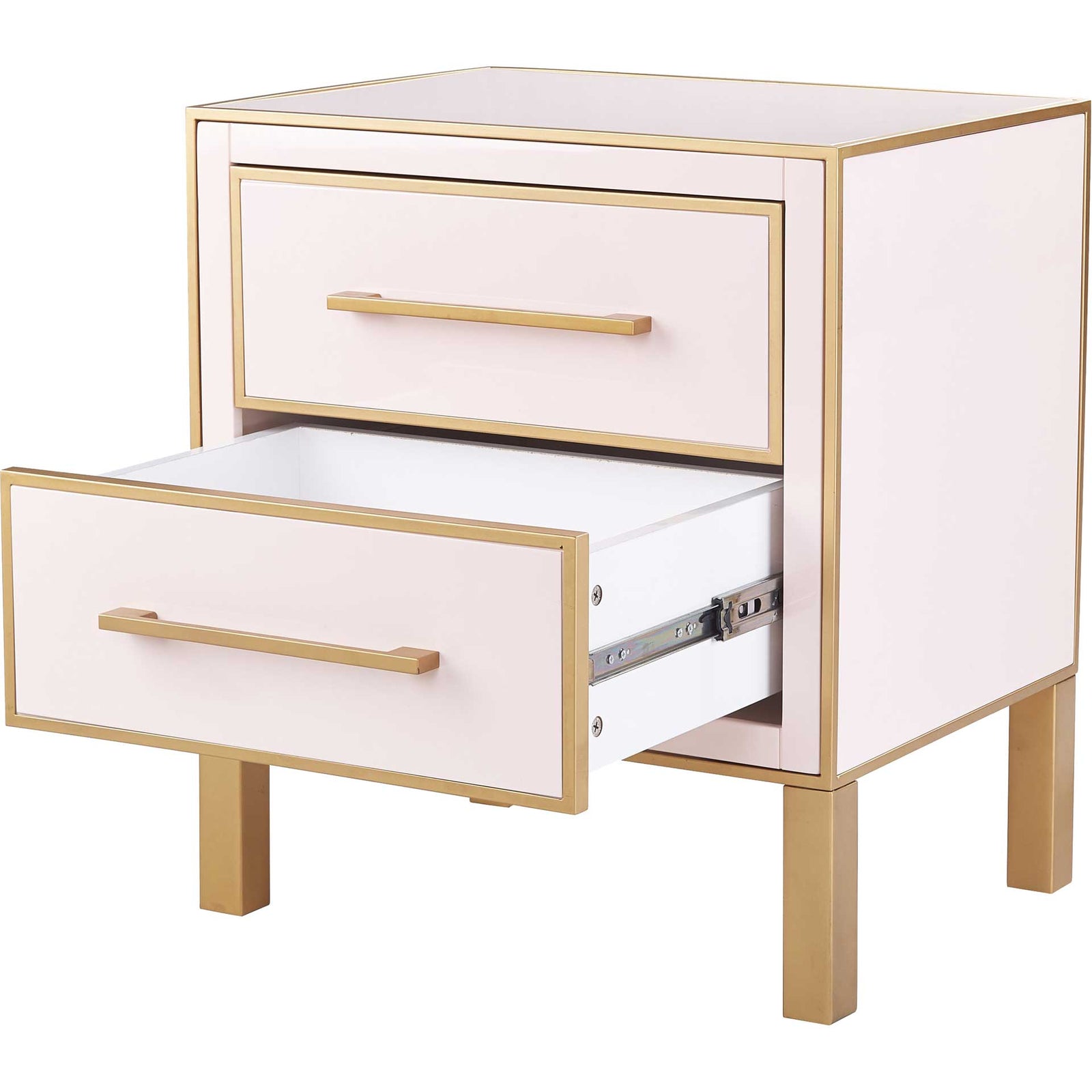 Emirah Lacquer Side Table Pink