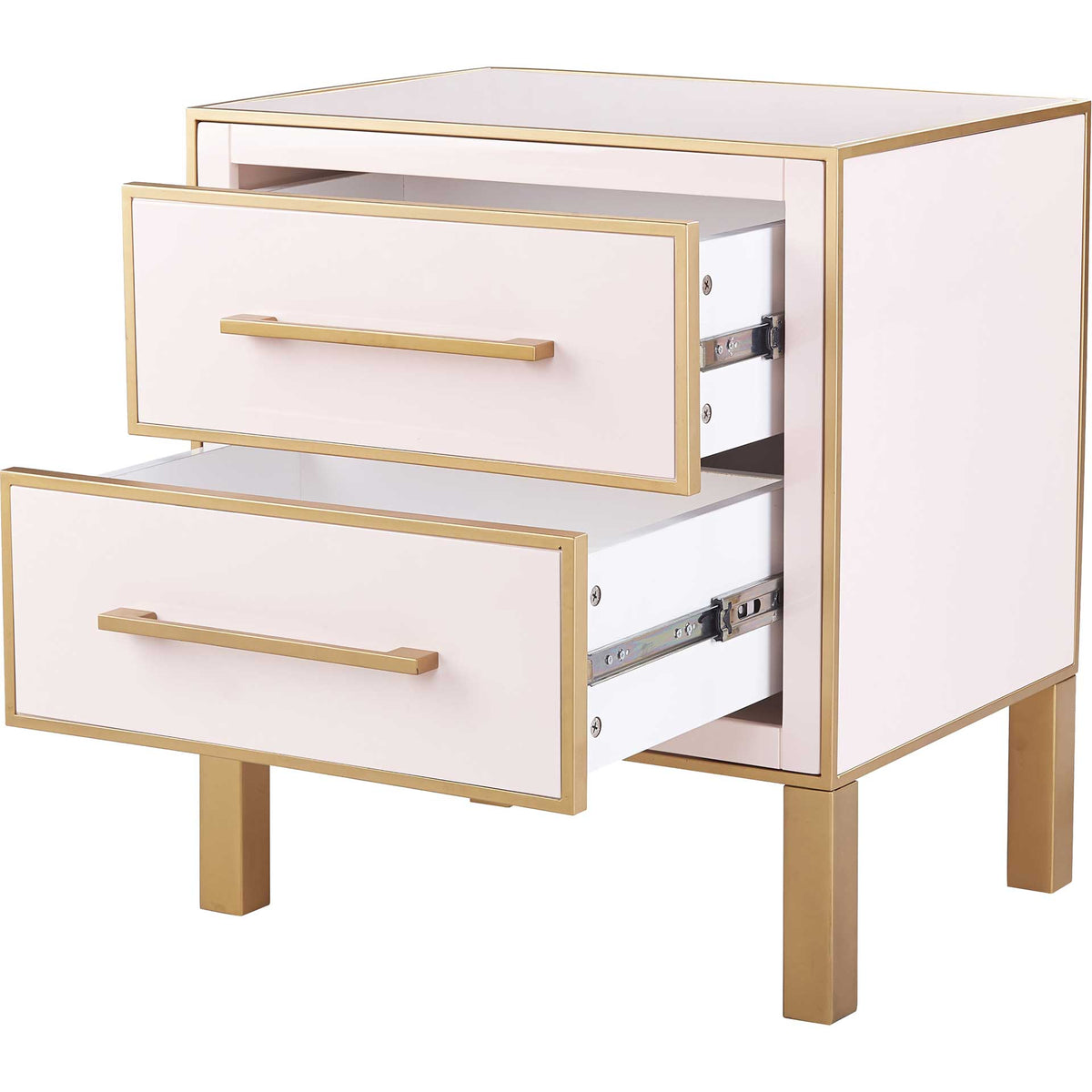 Emirah Lacquer Side Table Pink