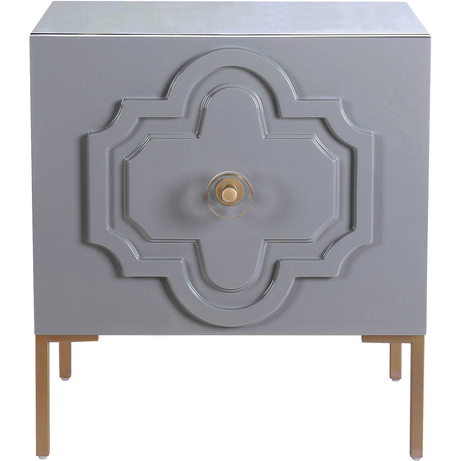 Analiz Lacquer Side Table Gray