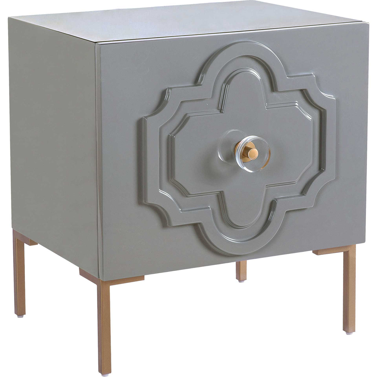 Analiz Lacquer Side Table Gray