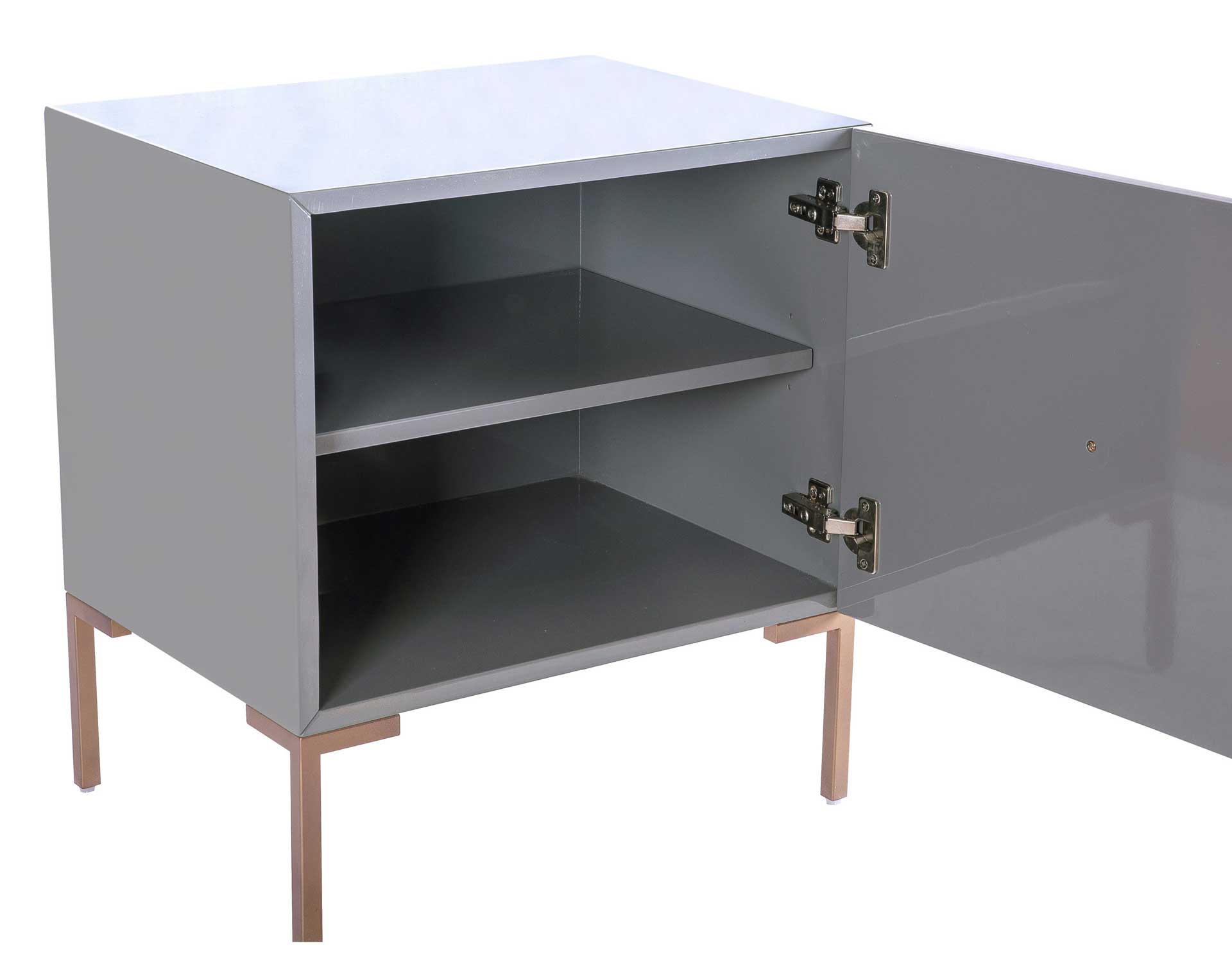Analiz Lacquer Side Table Gray