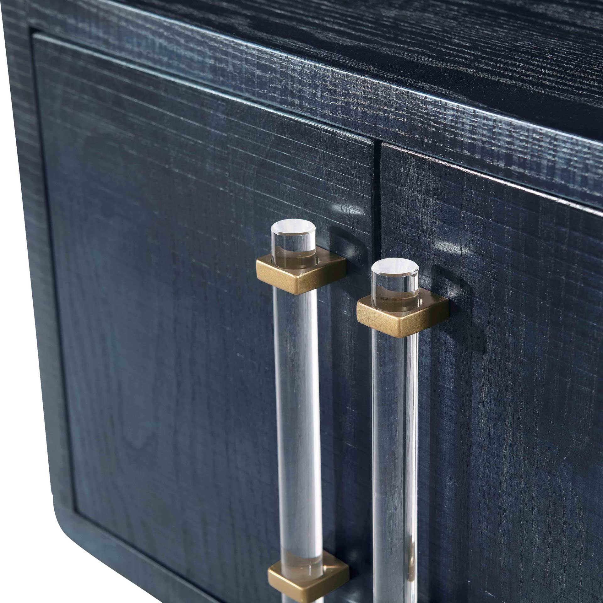 Madelyn Lacquer Side Table Indigo