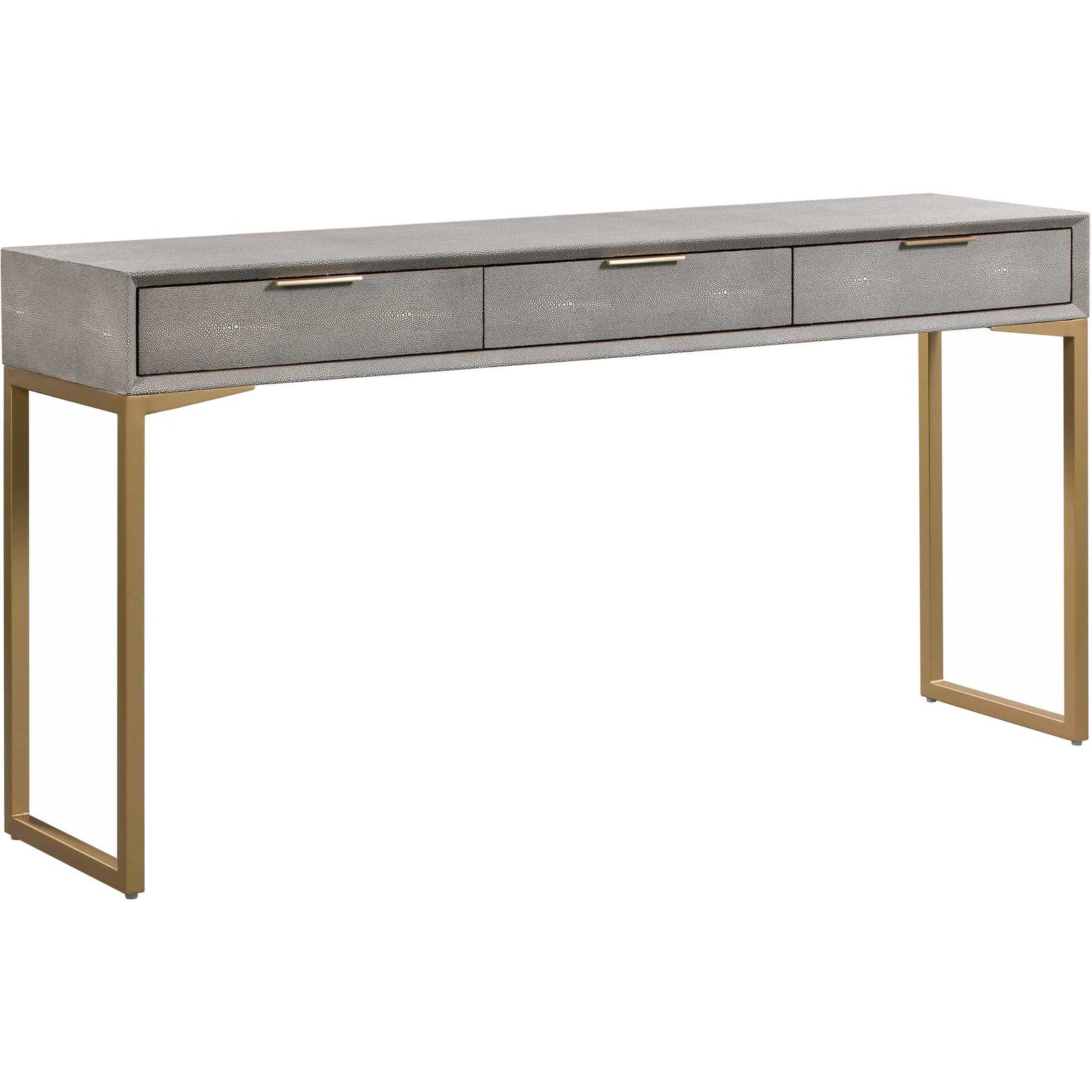 Pedro Shagreen Console Table Gray