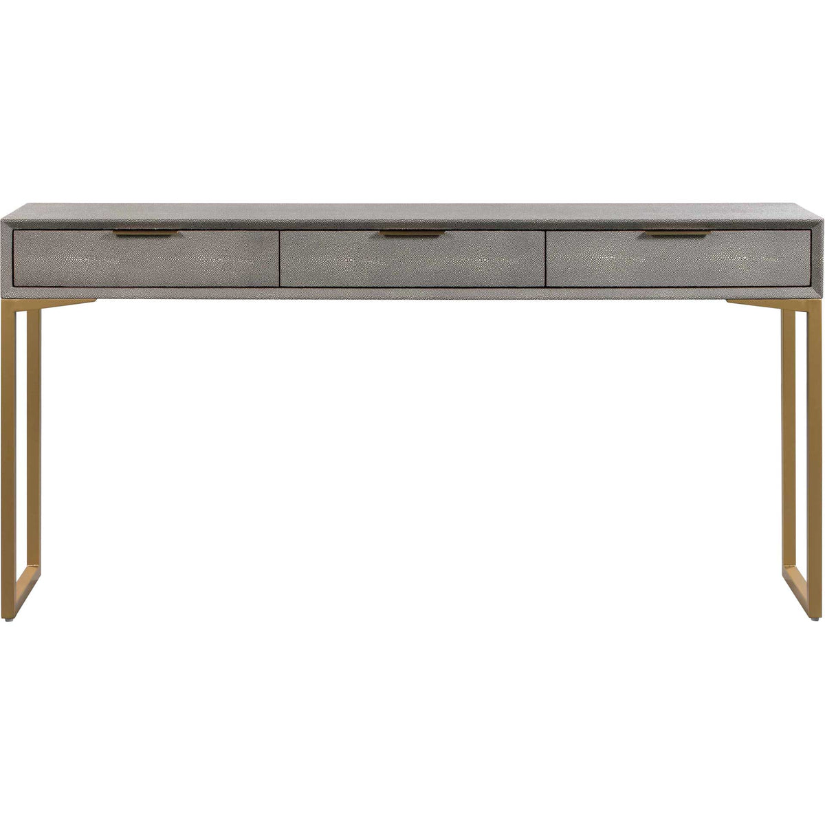 Pedro Shagreen Console Table Gray