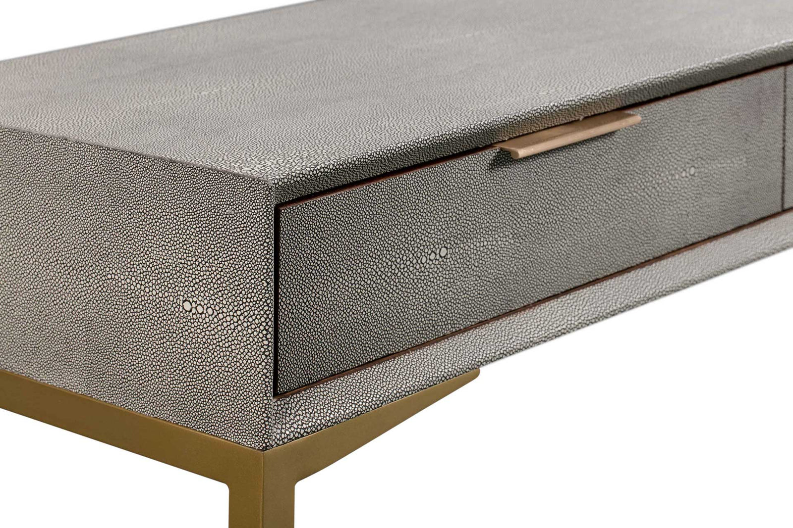 Pedro Shagreen Console Table Gray