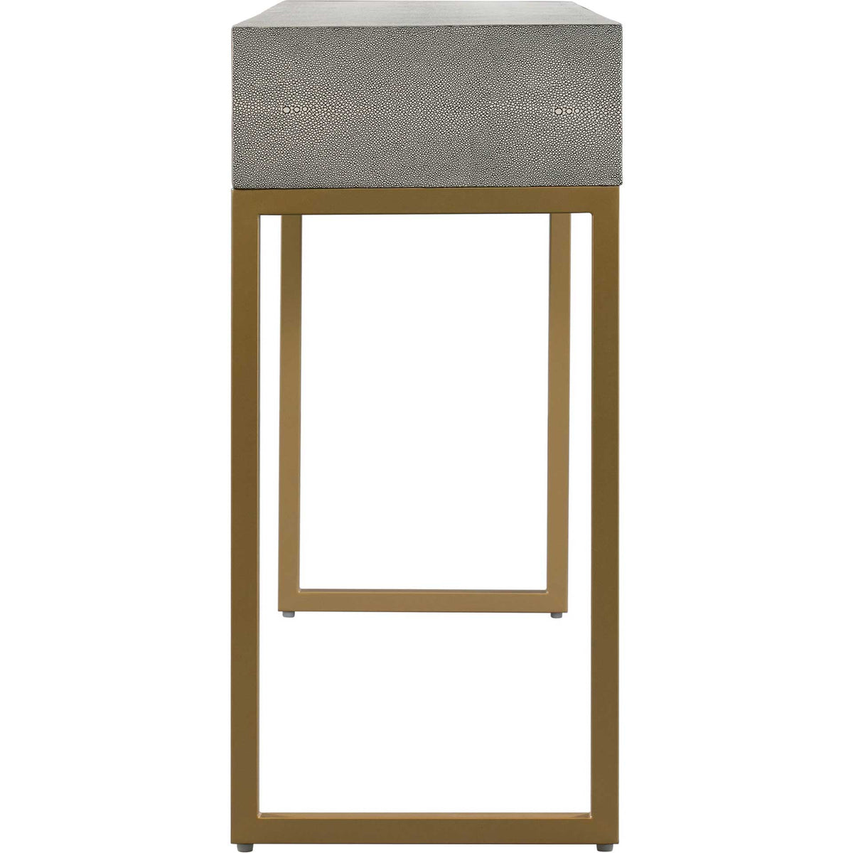 Pedro Shagreen Console Table Gray