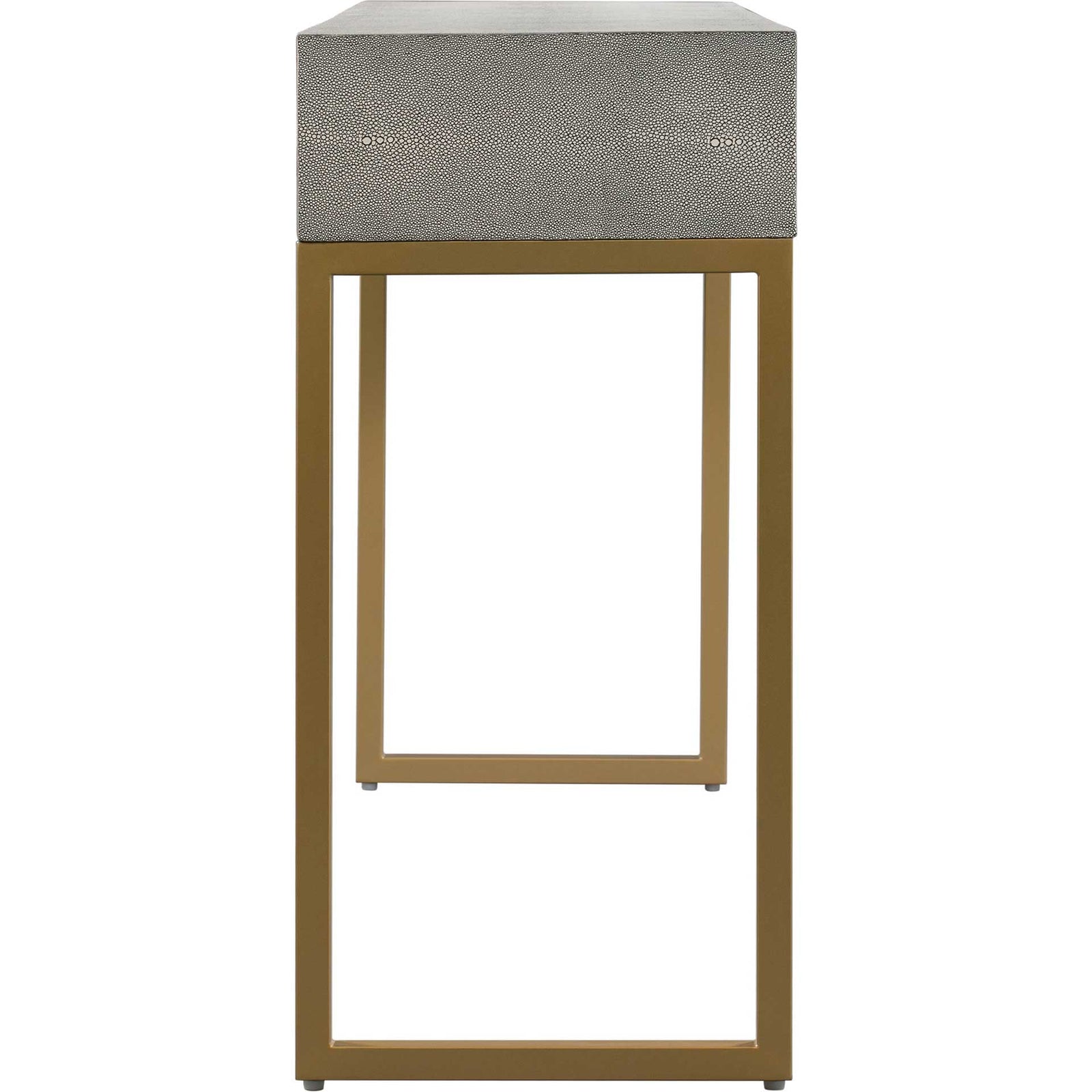 Pedro Shagreen Console Table Gray