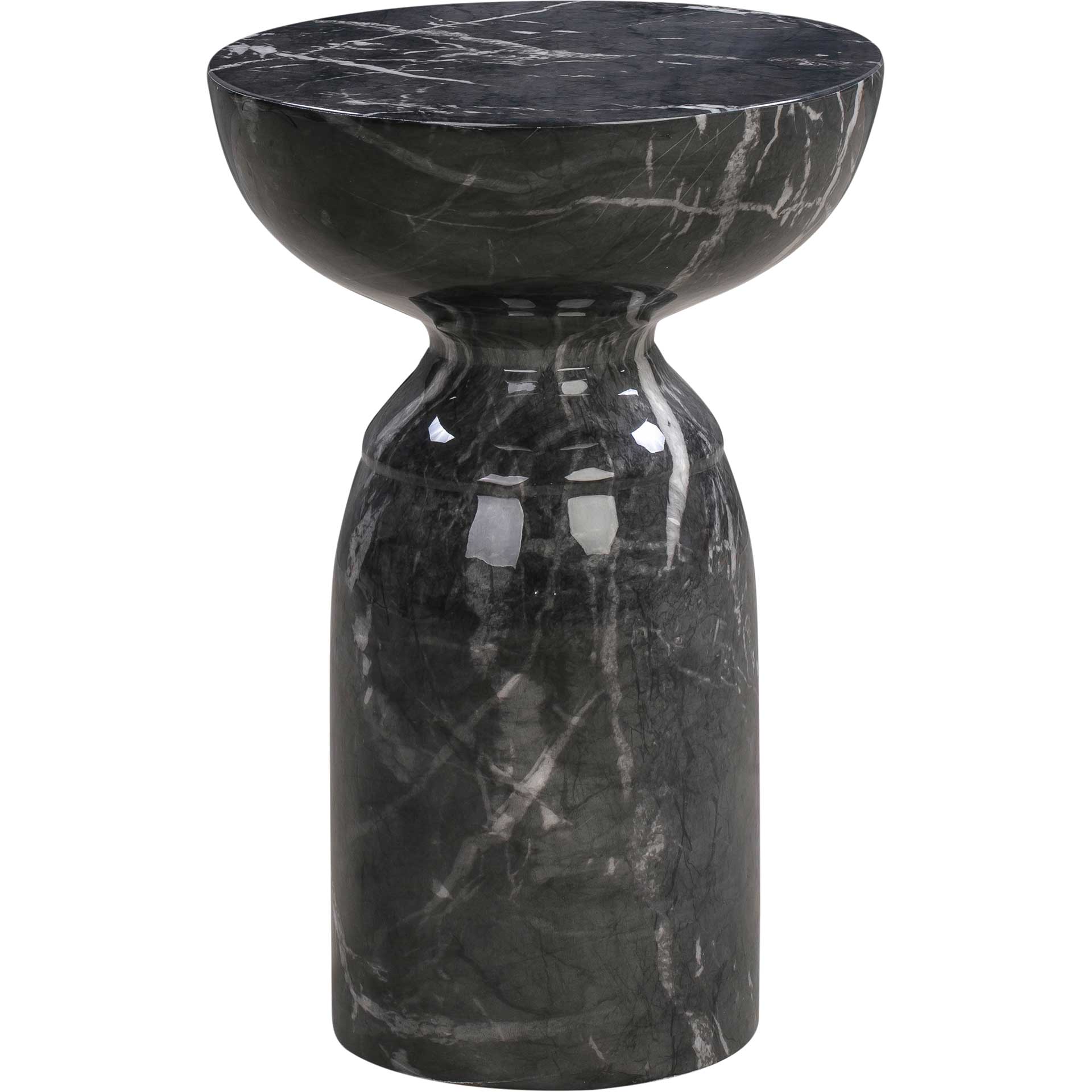Rulan Marble Side Table Black