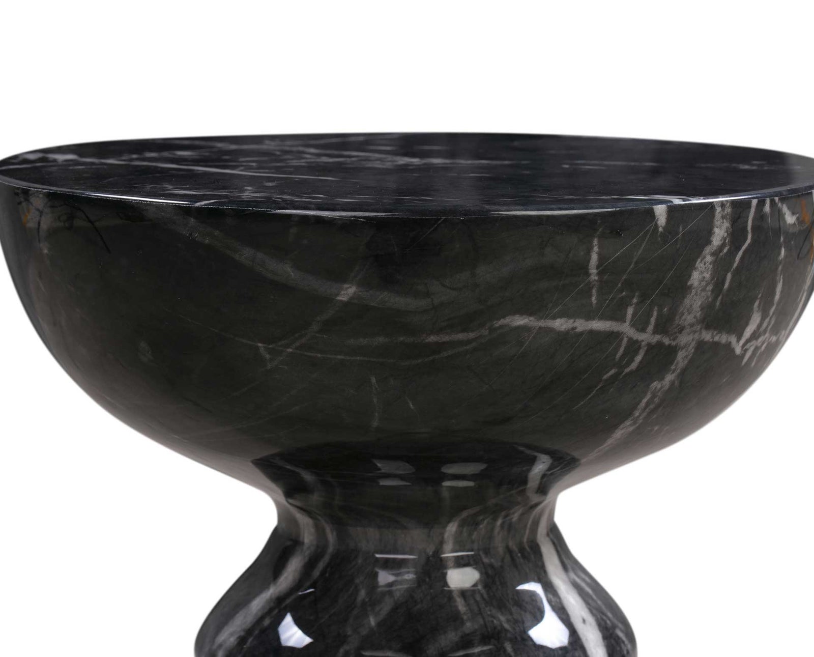 Rulan Marble Side Table Black
