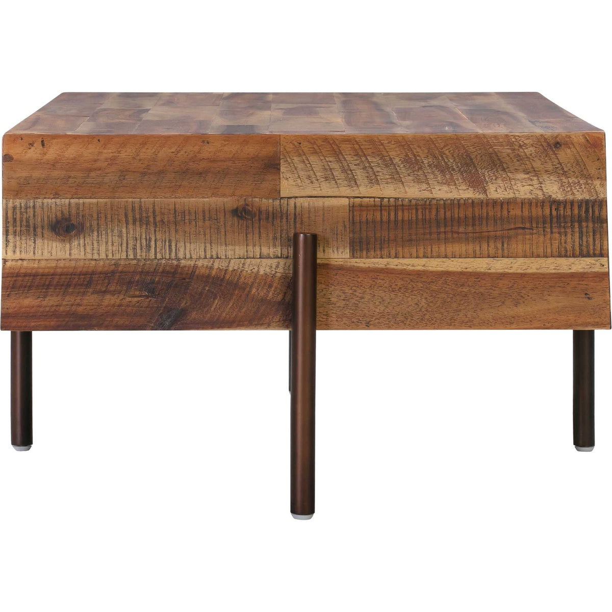 Boston Wooden Coffee Table Rustic/Dark Brown