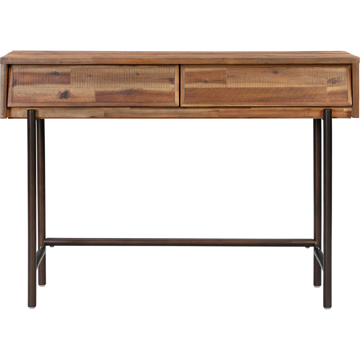 Boston Wooden Console Table Rustic/Dark Brown