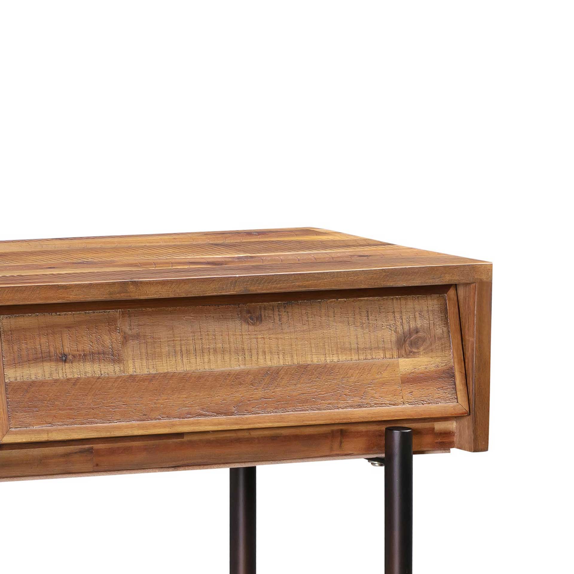 Boston Wooden Console Table Rustic/Dark Brown