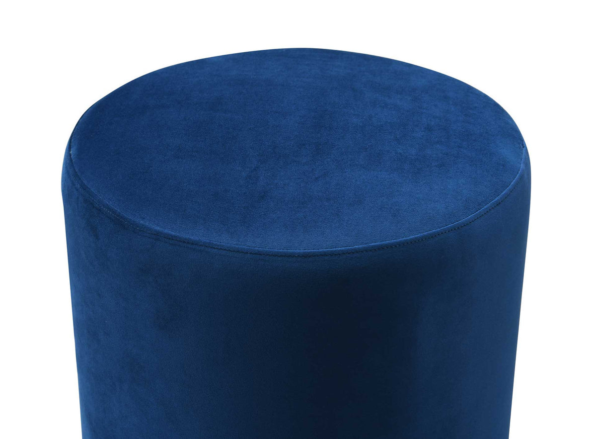 Ophelia Velvet Ottoman Navy