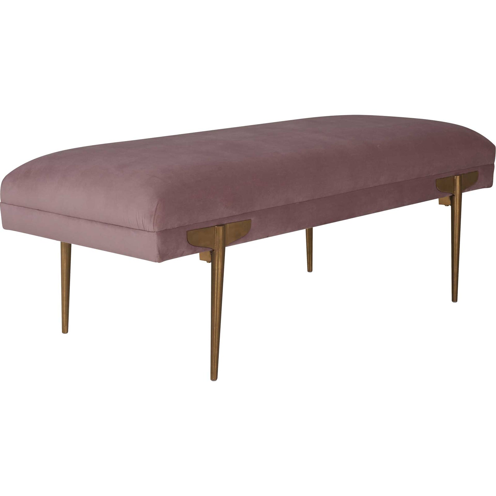 Braxton Velvet Bench Mauve