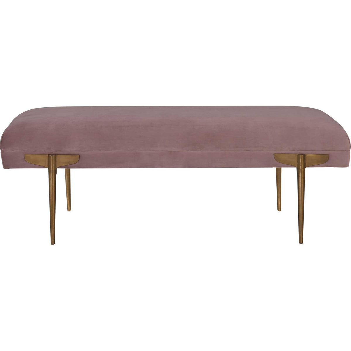 Braxton Velvet Bench Mauve
