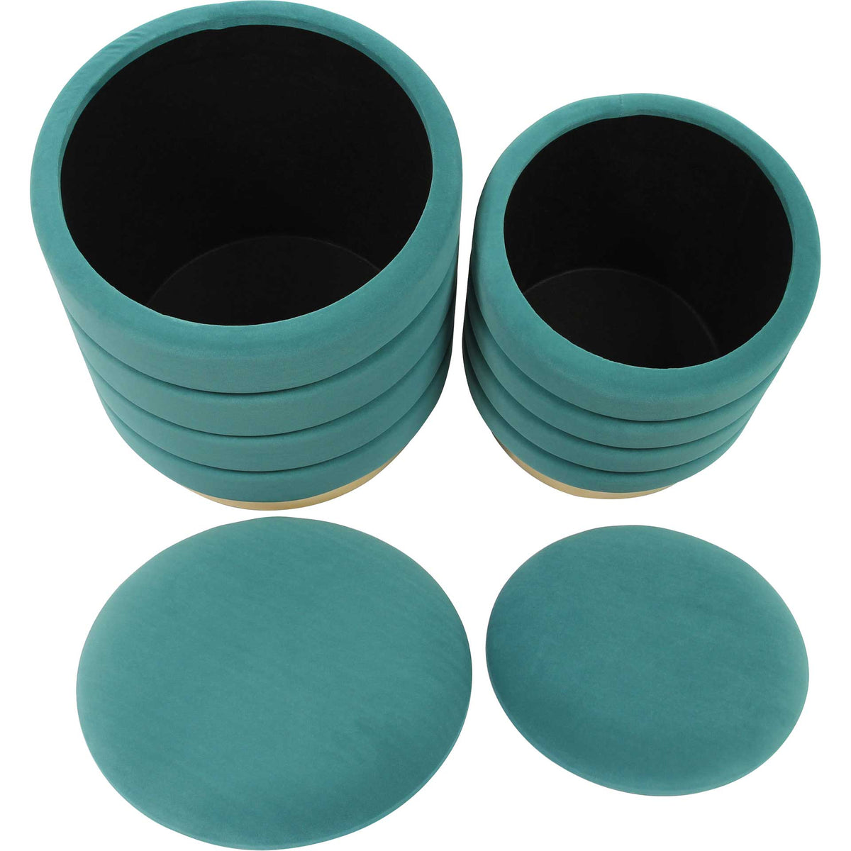 Sanford Storage Ottomans Teal