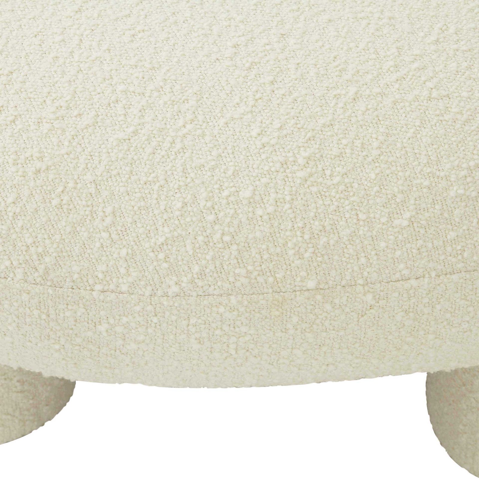 Dillon Boucle Ottoman Cream