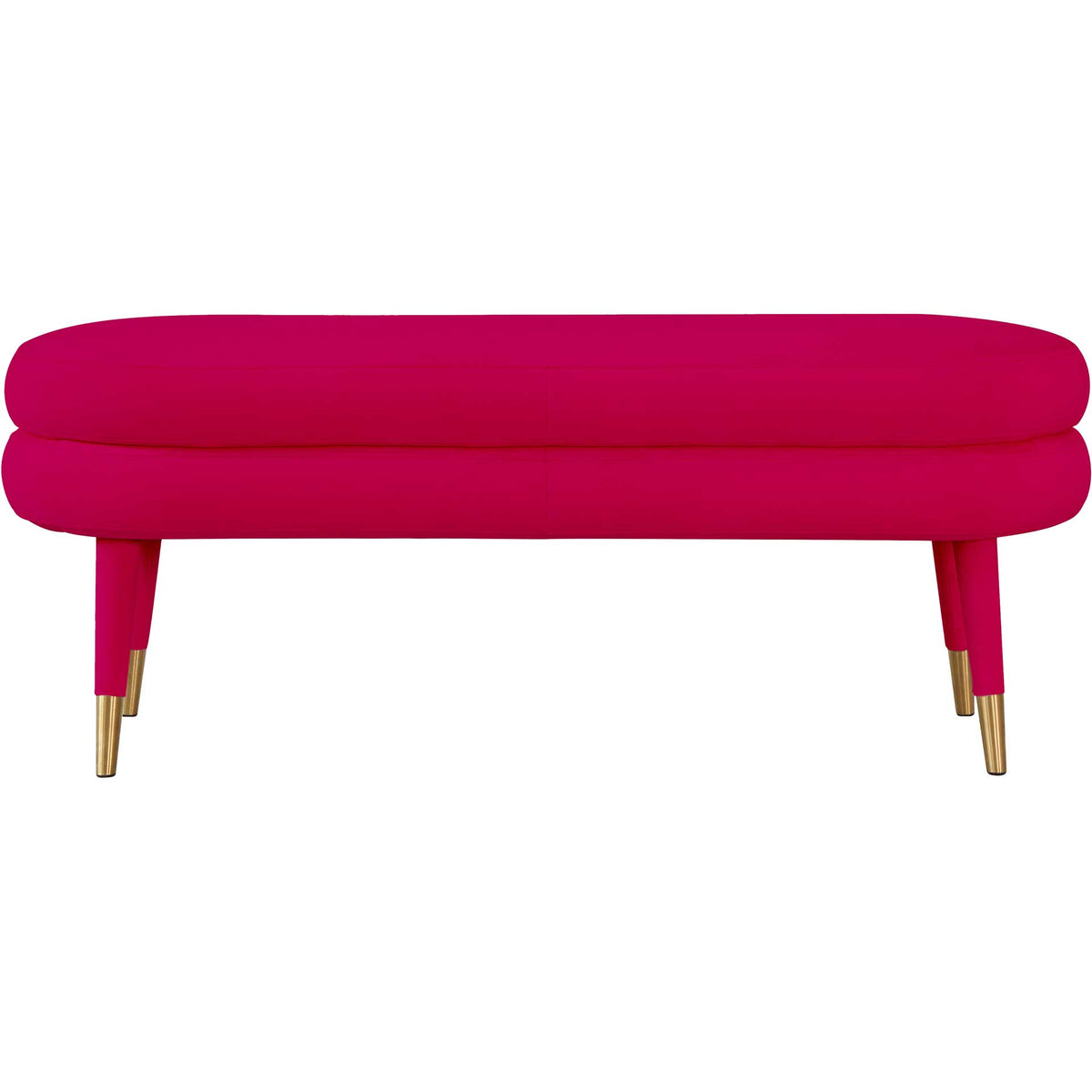 Beaumont Velvet Bench Pink