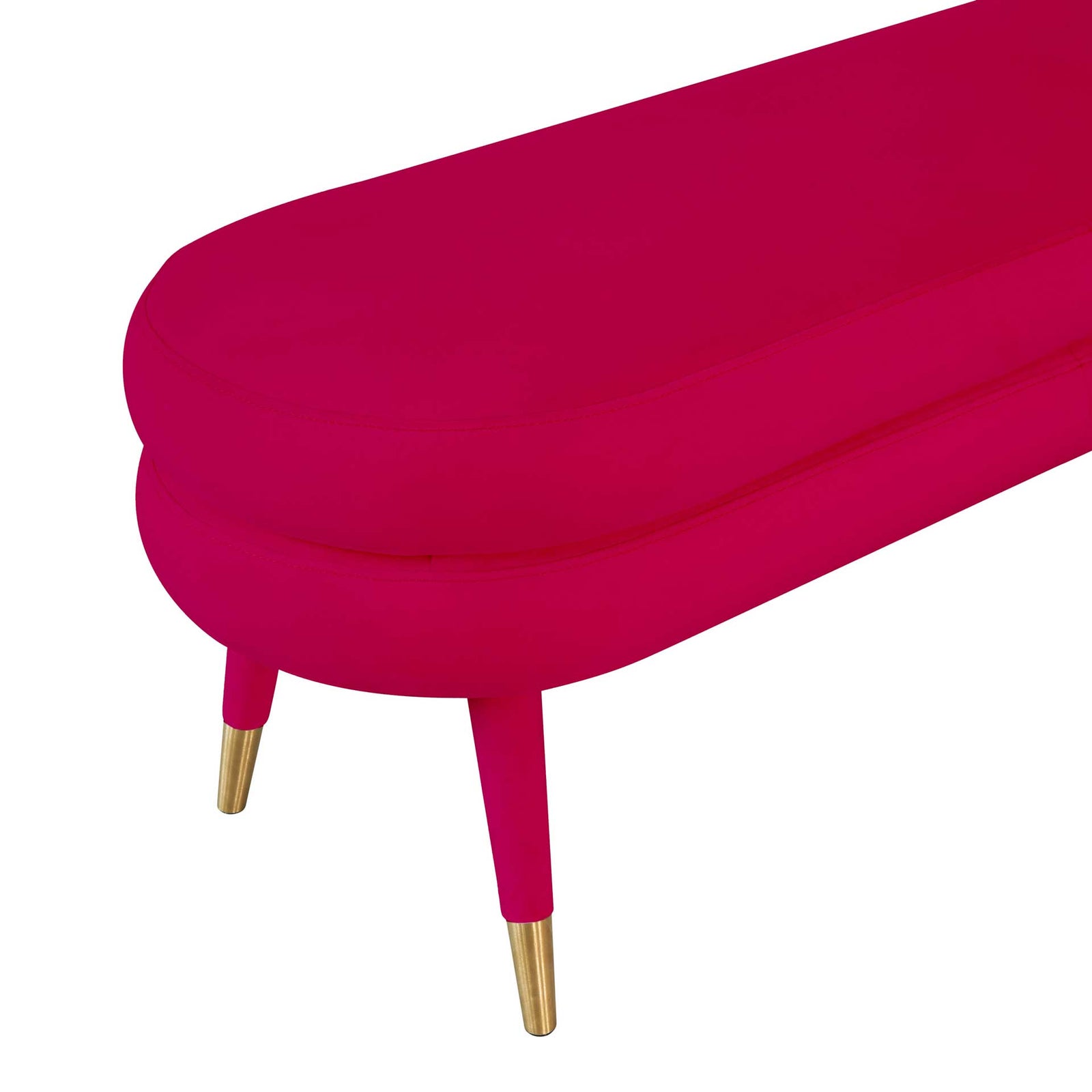 Beaumont Velvet Bench Pink