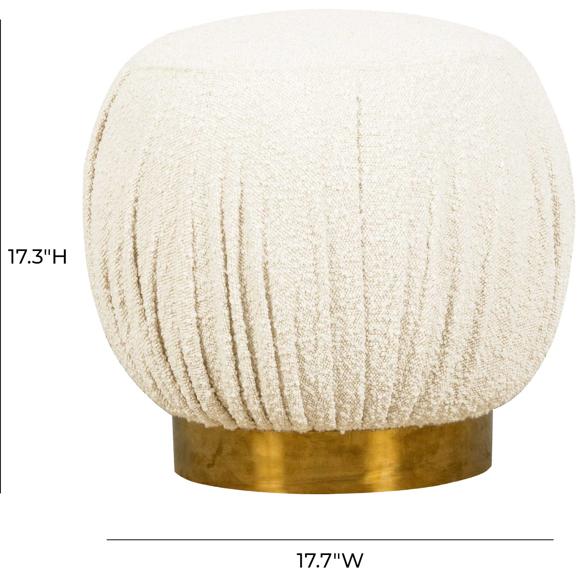 Turner Boucle Ottoman Beige