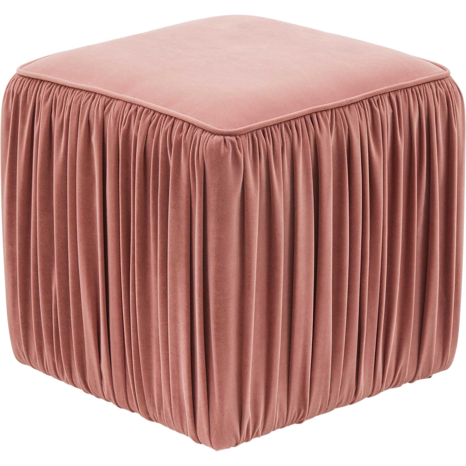Moshe Pleated Ottoman Mauve