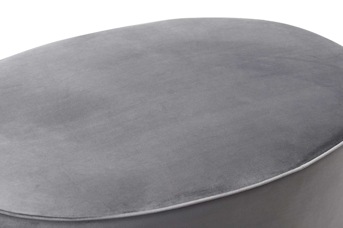 Scoop Ottoman Gray
