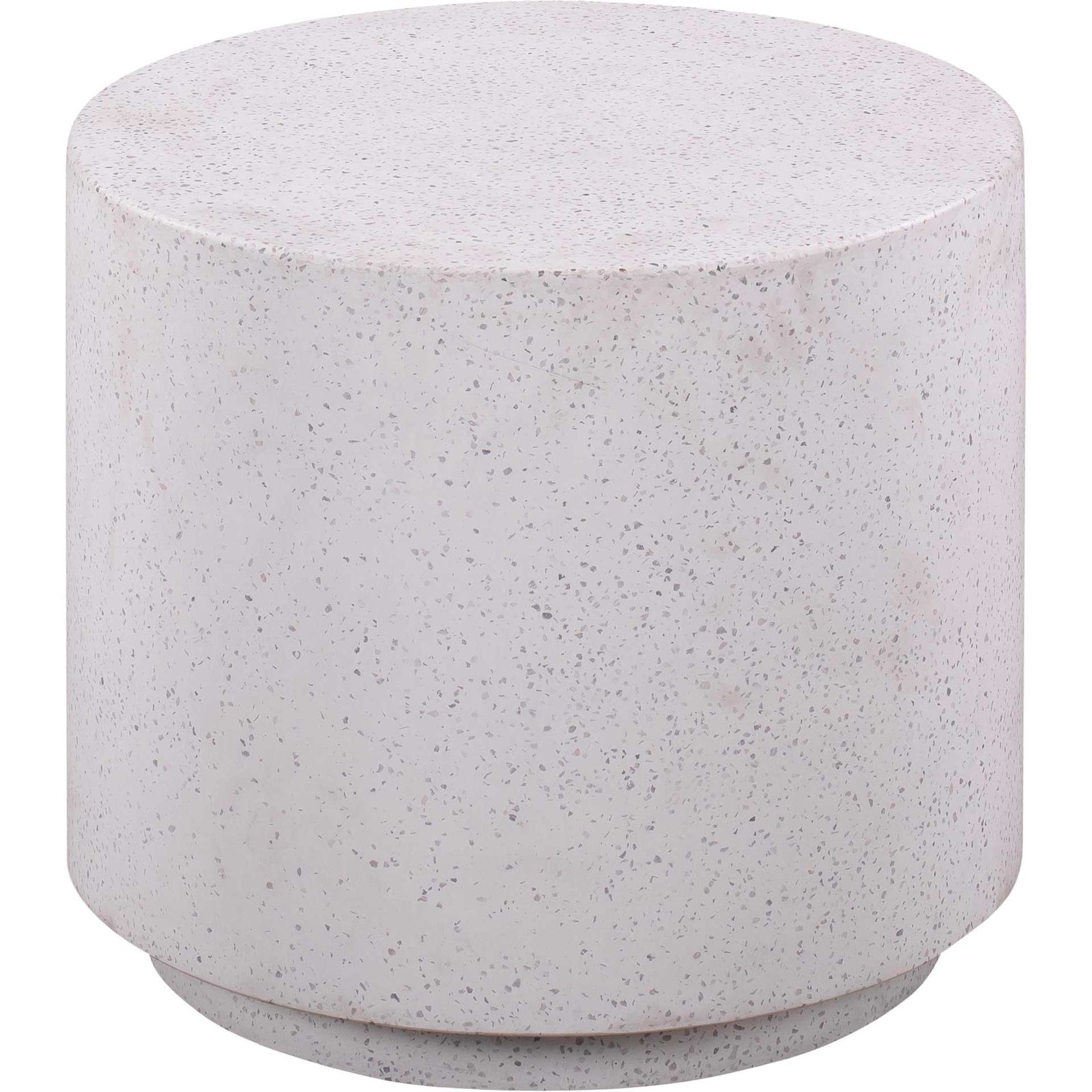 Tegan Light Speckled Side Table Gray