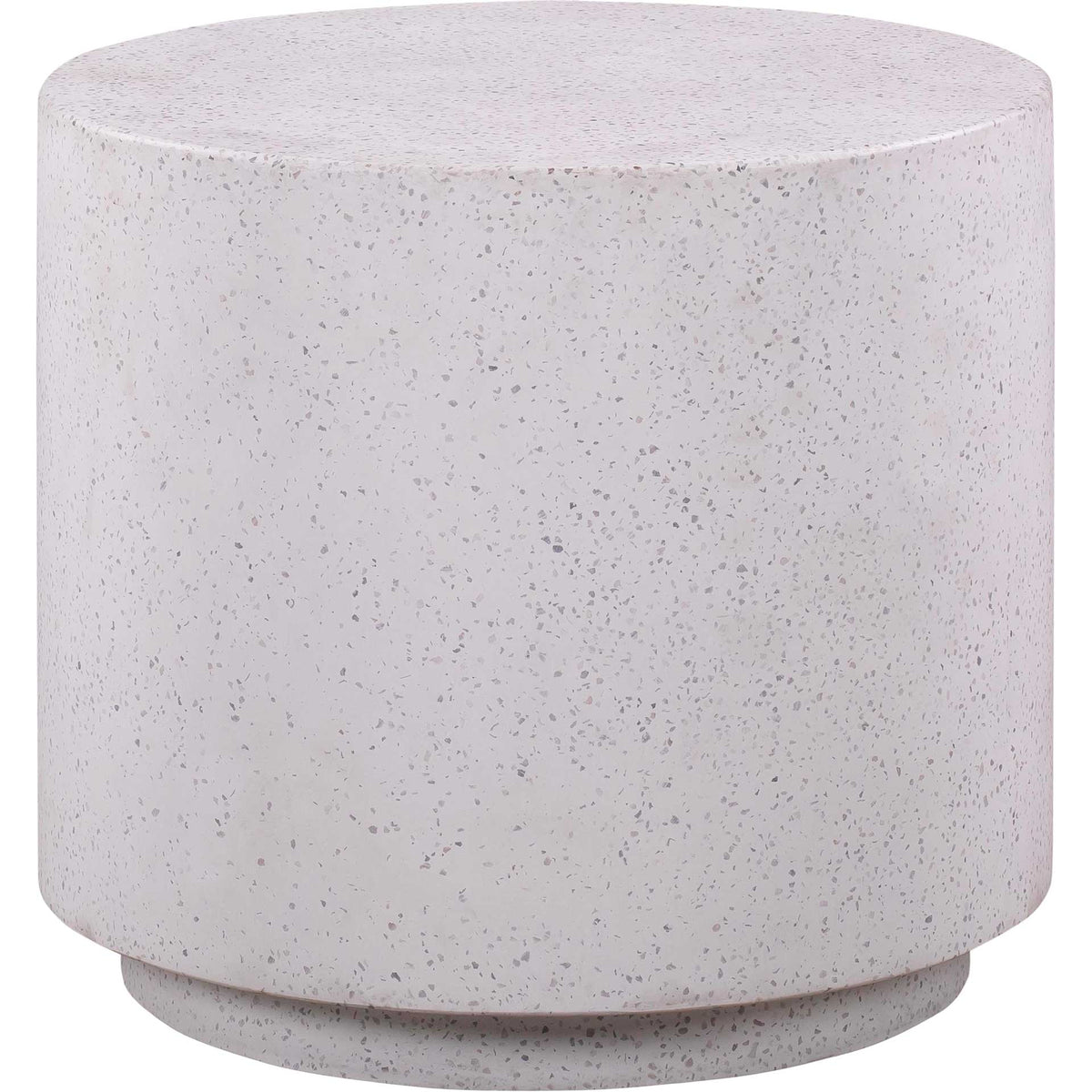 Tegan Light Speckled Side Table Gray
