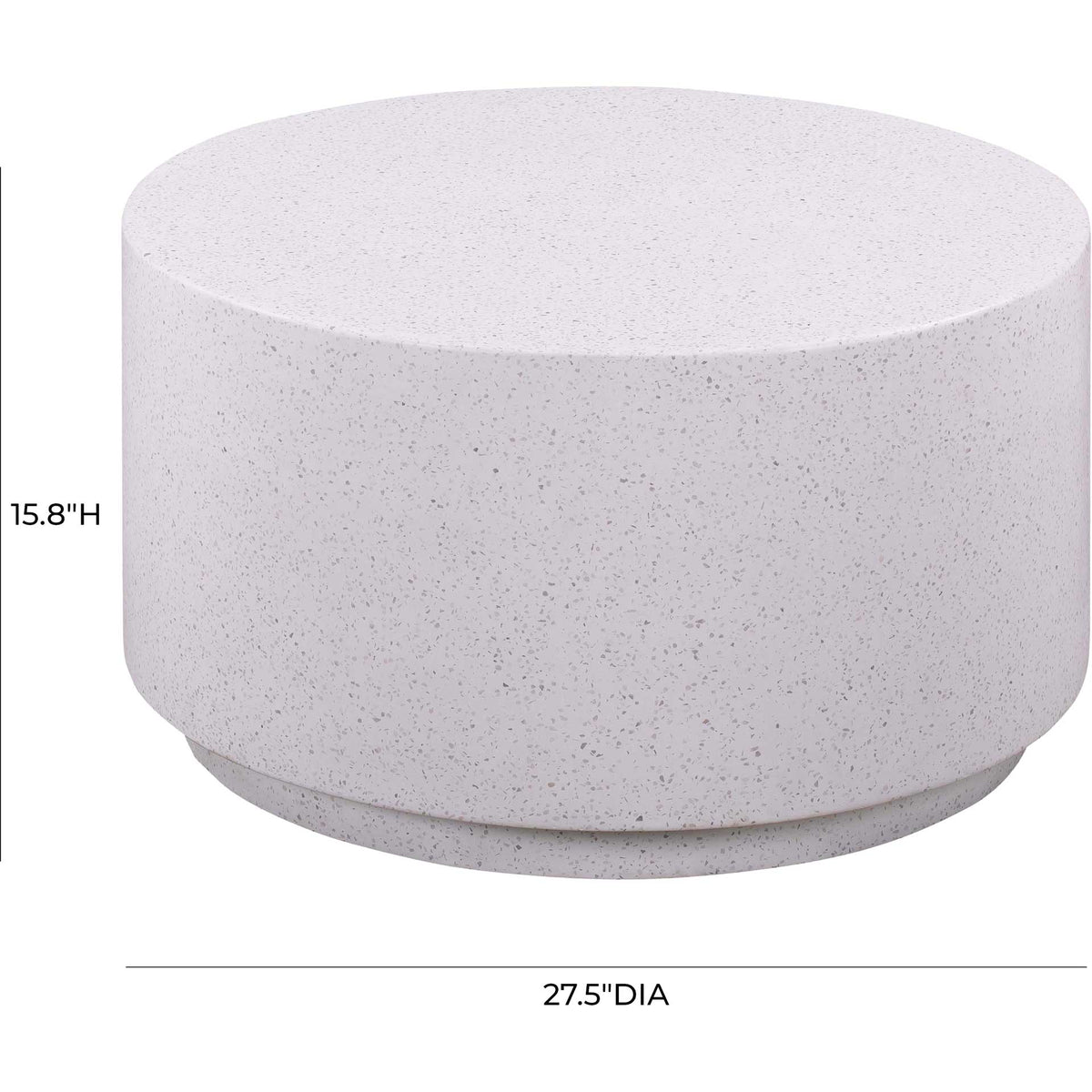 Tegan Light Speckled Coffee Table Gray