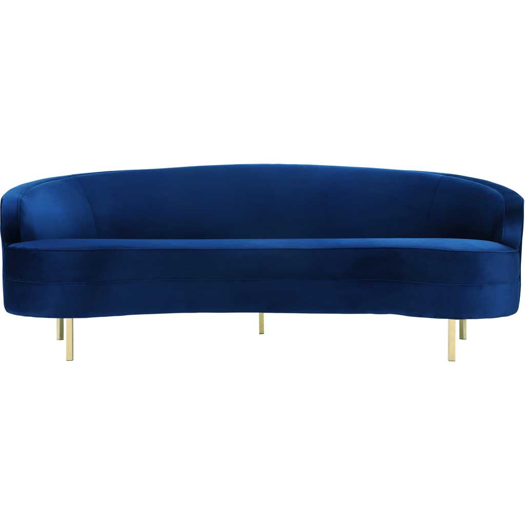 Bagneux Velvet Sofa Navy