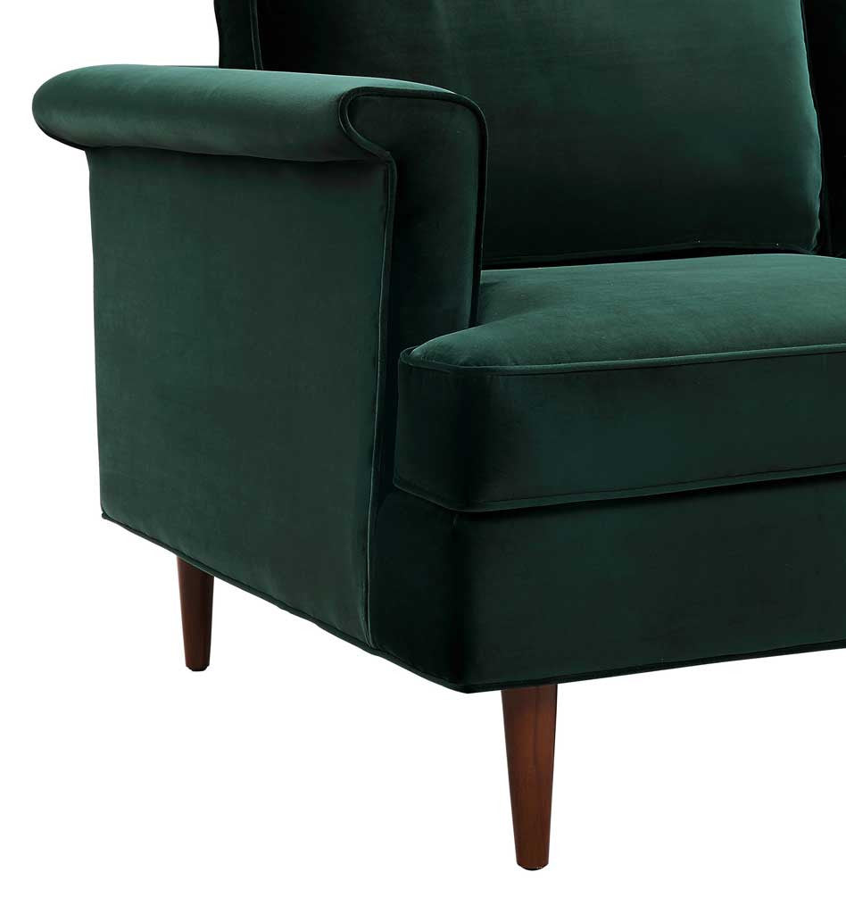 Pessac Velvet Sofa Forest Green