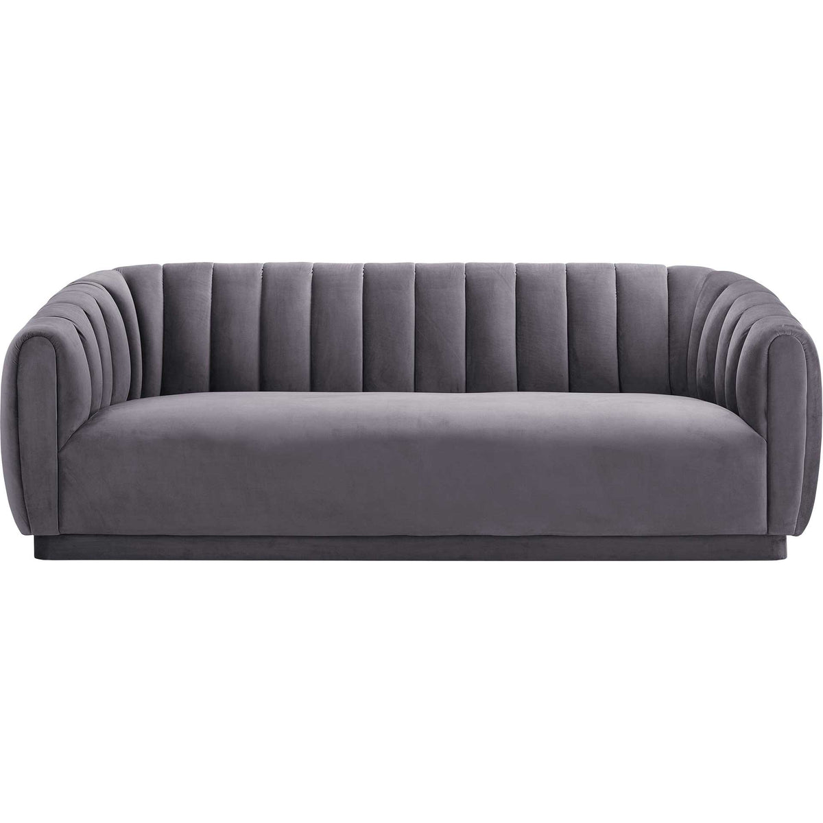 Arnold Velvet Sofa Gray
