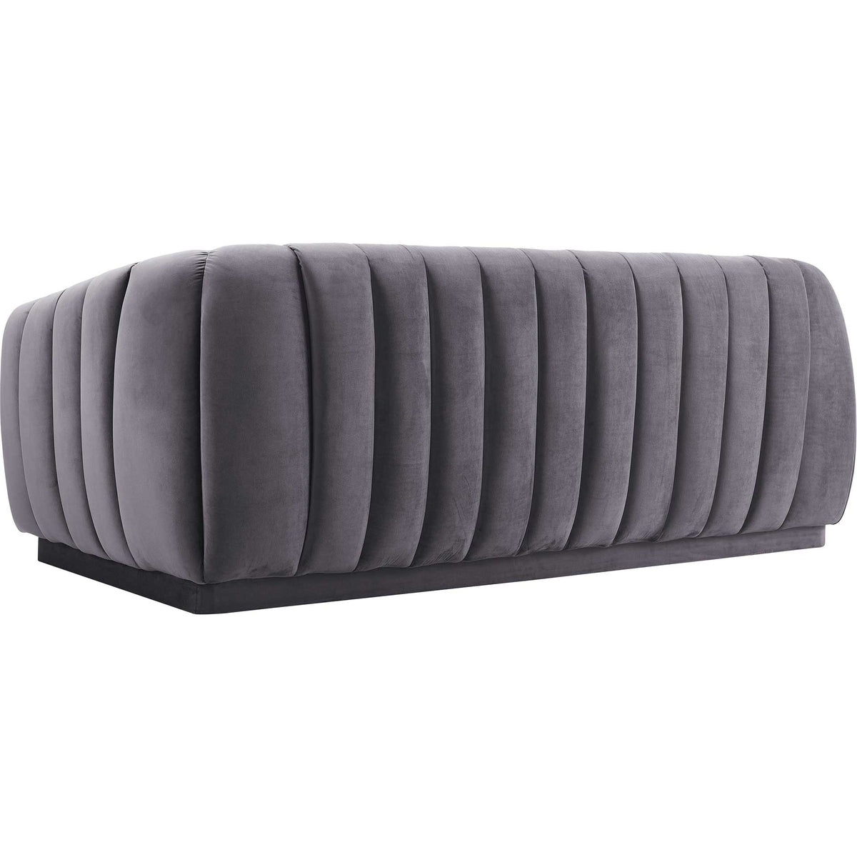 Arnold Velvet Sofa Gray