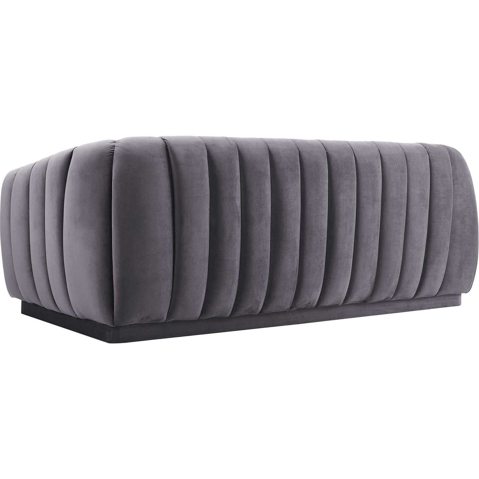 Arnold Velvet Sofa Gray