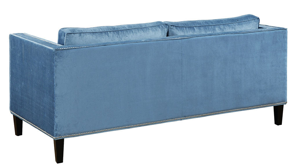 Cole Blue Velvet Sofa
