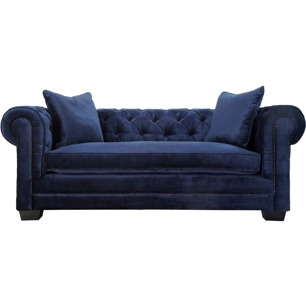 Norwood Navy Velvet Sofa