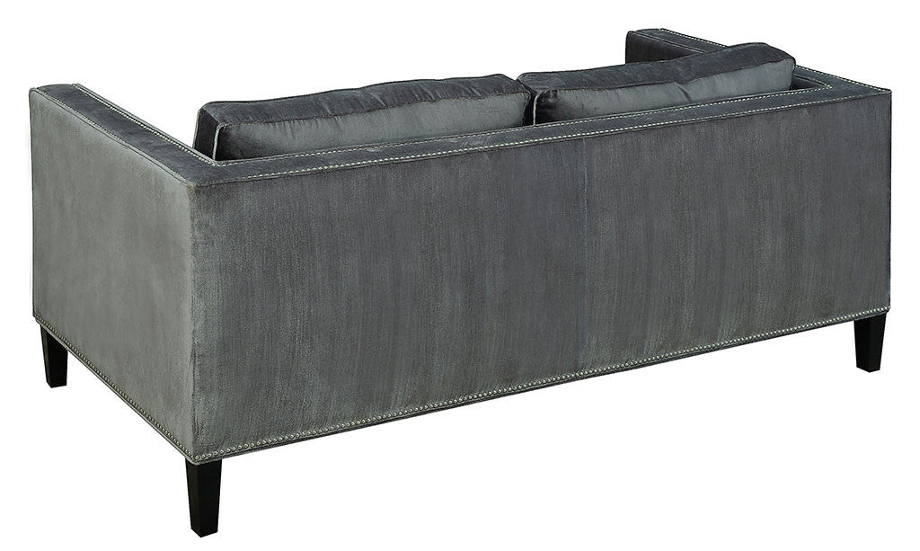 Cole Gray Velvet Sofa