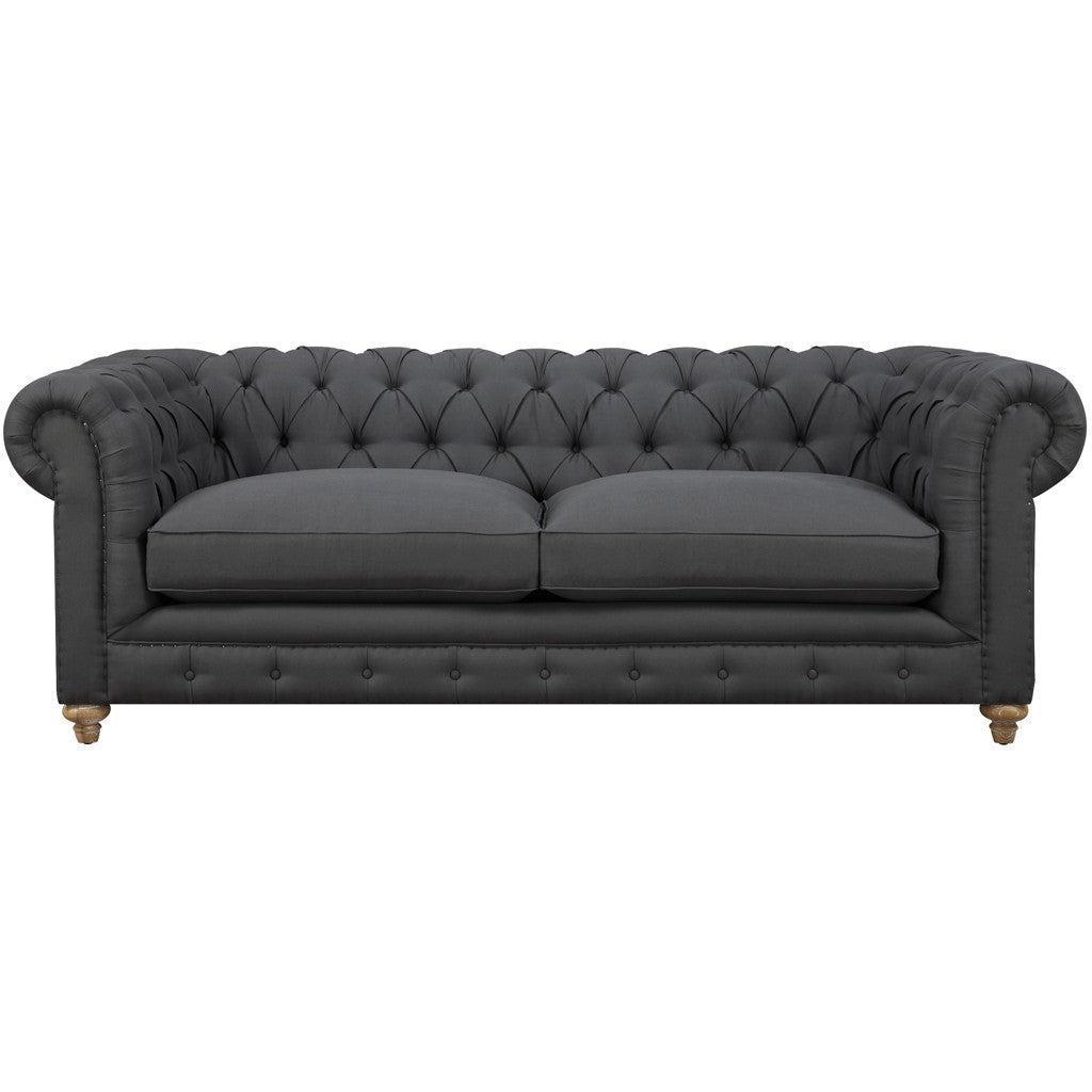 Oxby Gray Linen Sofa