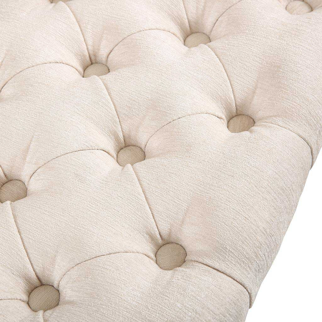 Essex Cream Velvet Chair Gold